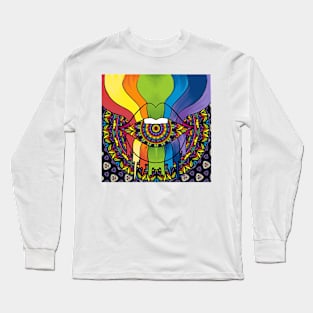 Mandala and lips 2 Long Sleeve T-Shirt